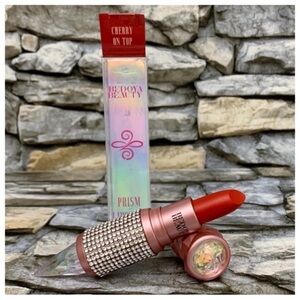 Prism Red New Bedoya Beauty Matte Lipstick Cherry On Top Vegan Hypoallergenic